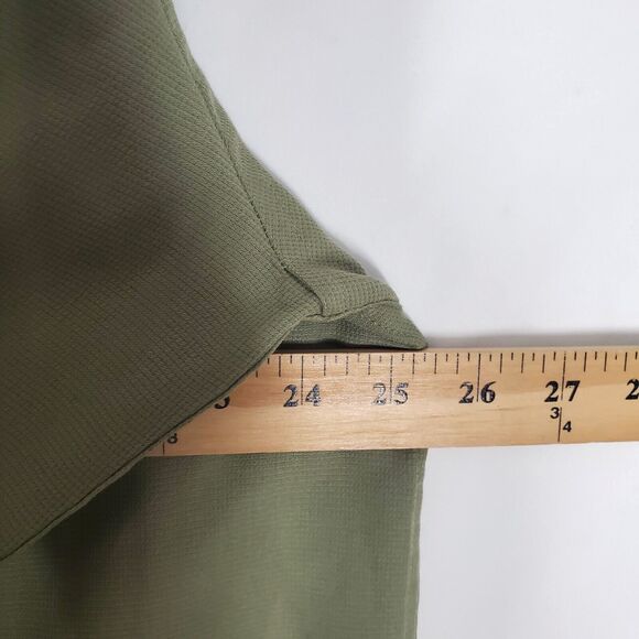 Cabana Shirt Mens XL Sueded Relax Casual‎ Button Down Olive Green Embordered - Picture 5 of 7